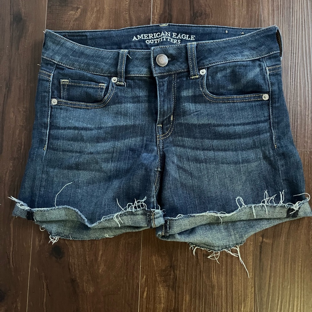 American Eagle Outfitters Dark Blue Jean Shorts